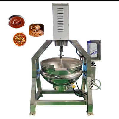 Caldeirão semiautomático de casaco planetário com velocidade de rotação do misturador 1-100RPM Capacidade personalizada