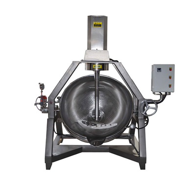 Caldeirão semi-automático com misturador 615 kg para processamento de vegetais e preparação de sopa