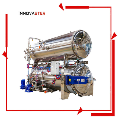 1100*1200*1500MM Máquina de retorta horizontal de imersão em água para esterilização de sacos