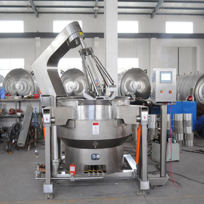 Equipamento de cozinha Industrial Automático Inclinado Molho Planetário Chaleira em Jaqueta com Agitador Multi