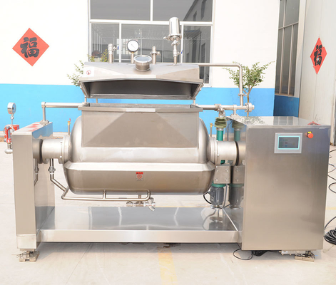 Aquecimento eléctrico ou a óleo Equipamento de cozinha personalizado com camisa horizontal e misturador