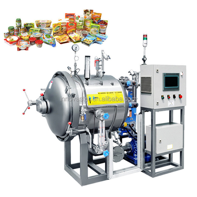 F0 Esterilizador de retorta industrial piloto para ensaio da estrutura de recipientes a pressão cilíndricos