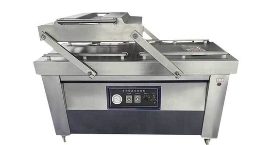 Máquina de embalagem automática de vegetais de vácuo de câmara de vedação de dupla ranhura