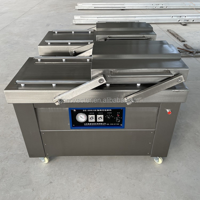 Máquina de embalagem automática de vegetais de vácuo de câmara de vedação de dupla ranhura