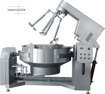 Máquina de fabricação de molho industrial de capacidade personalizada com agitador multi e aquecimento a gás