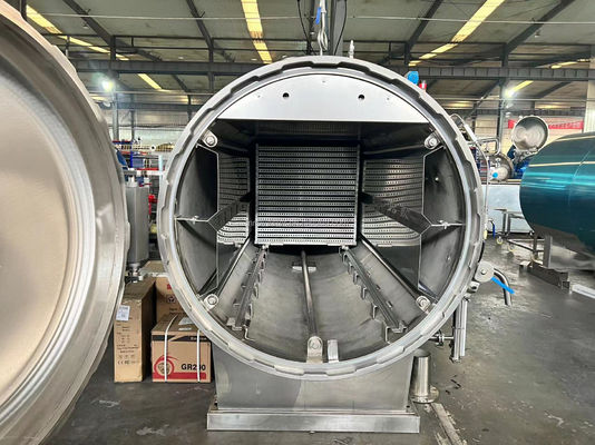 Máquinas de autoclave multifuncionais de retorte de ar de vapor automático completo