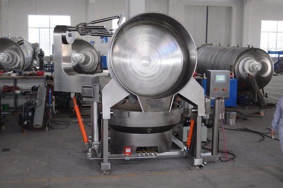 Aço inoxidável 304 Caldeira de cozinha multi-agitator de aquecimento automático a gás
