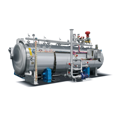 Máquina esterilizadora de retorta giratória de tensão 380 V para autoclave horizontal industrial