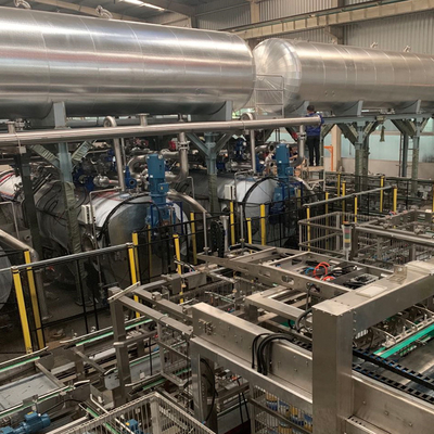 Máquina esterilizadora de retorta giratória de tensão 380 V para autoclave horizontal industrial