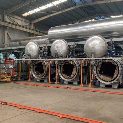 Máquina esterilizadora de retorta giratória de tensão 380 V para autoclave horizontal industrial
