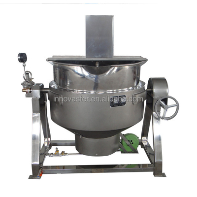 220V/230V/380V/415V/440V Agitador de inclinação manual Chaleira de cozimento com chaleira para molho