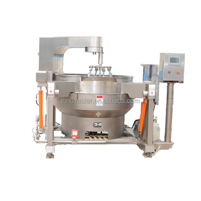 100-600L Capacidade de aquecimento automático a gás chaleira de cozinha para molho multi-agitator