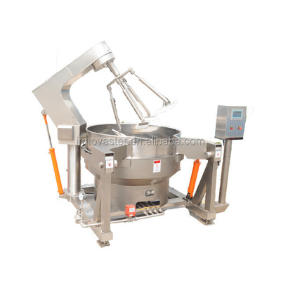 100-600L Capacidade de aquecimento automático a gás chaleira de cozinha para molho multi-agitator