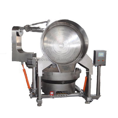 100-600L Capacidade de aquecimento automático a gás chaleira de cozinha para molho multi-agitator
