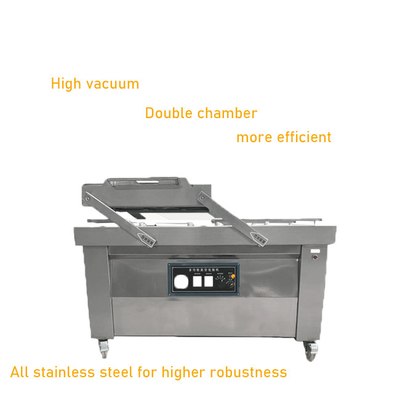 Máquina de embalagem automática de vácuo a motor elétrico para carne queijo vegetais 256 kg