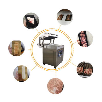 Máquina automática de embalagem a vácuo por pele para exibir alimentos frescos na sua totalidade