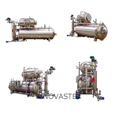 Esterilização de alta temperatura Retornos a vapor Processamento Retornos em latas Necessidades da máquina