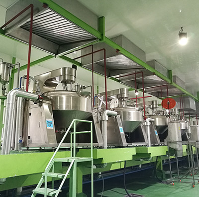Saco de alimentos e bebidas Chaleira de cozinha com misturador de agitador e aço inoxidável de 400 kg de peso