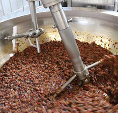 Saco de alimentos e bebidas Chaleira de cozinha com misturador de agitador e aço inoxidável de 400 kg de peso