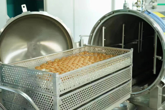 Retorts industriais de alimentos enlatados com torre de arrefecimento em meio de água e funções auxiliares