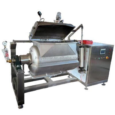 220V/230V/380V/415V/440V Caldeirão de vácuo com chaleira Mixidor de eixo horizontal para pasta de feijão vermelho
