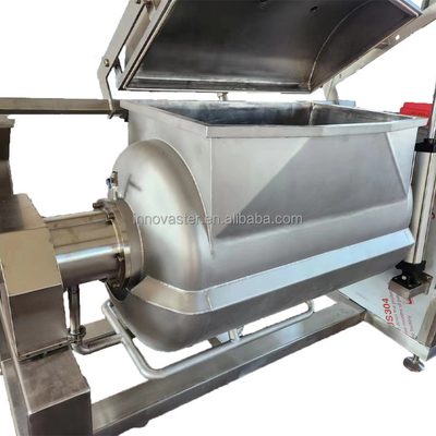 220V/230V/380V/415V/440V Caldeirão de vácuo com chaleira Mixidor de eixo horizontal para pasta de feijão vermelho