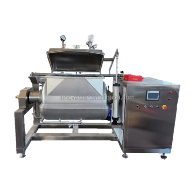 220V/230V/380V/415V/440V Caldeirão de vácuo com chaleira Mixidor de eixo horizontal para pasta de feijão vermelho