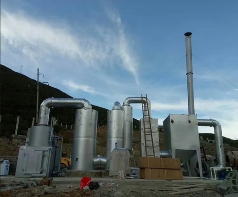 11000 kg de peso Incinerador para eliminação de resíduos para pneus Solução de eliminação de resíduos inofensivos