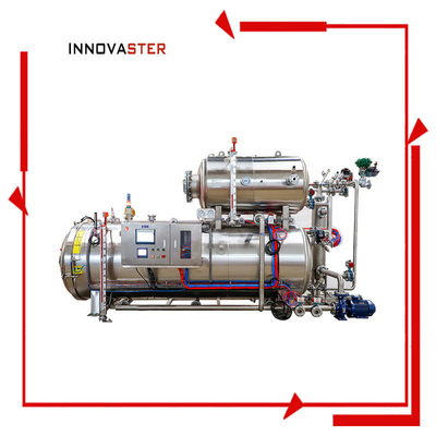 Lunch Meat Water Spray Autoclave Retort Machine para conservação 1100*1200*1500MM Tamanho