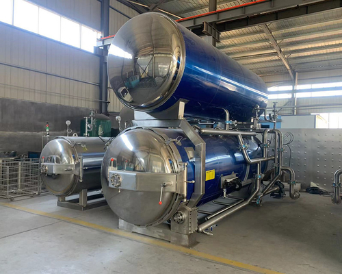 Compressor de ar sabor de carne automático de alimentos autoclave esterilizador retort máquina 1100 * 1200 * 1500MM