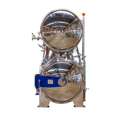 Esterilização a altas temperaturas Esterilizador de alimentos em frasco/bolsa horizontal Retorte de imersão em água Autoclave 380V
