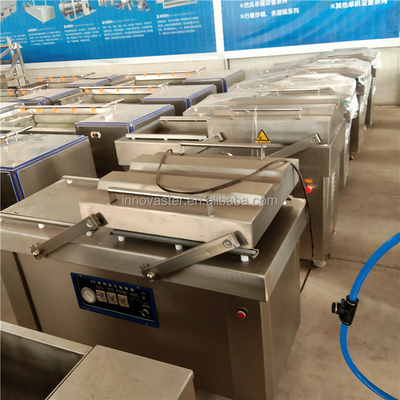 Máquina de embalagem de câmara de vácuo dupla fácil de operar para embalagens de vácuo duráveis