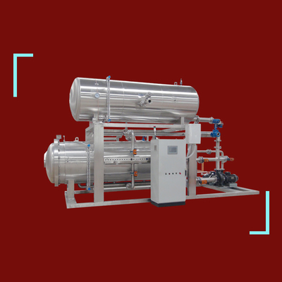 Esterilizador de autoclave alimentar de duas portas fabricado em aço inoxidável 304 para a indústria alimentar