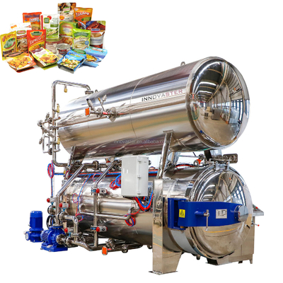 Máquina de retorta de esterilização de alta pressão multifuncional para instalações de fabrico