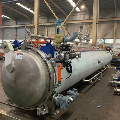 Esterilização Física Alimentação Autóclave Horizontal Esterilização a Vapor Máquina de Retortação de Cozinha 1KW