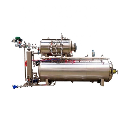 Lojas de alimentos e bebidas Máquina de retorta em cascata de água Esterilização por autoclave para frascos e latas de vidro