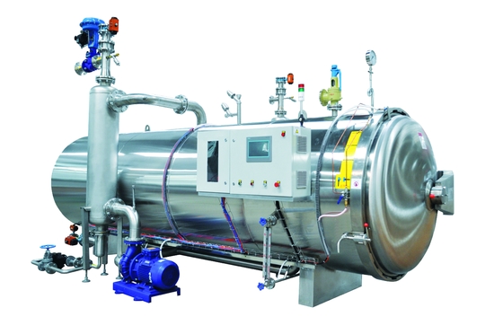 Máquina de autoclave de esterilização de retorte de vapor direto para alimentos enlatados Tecnologia avançada