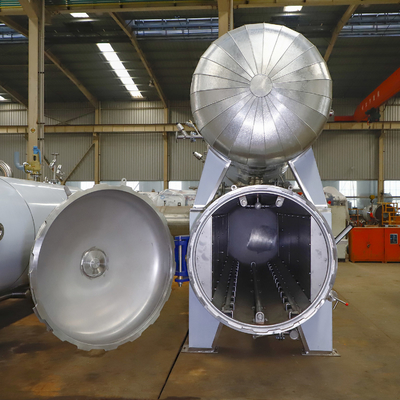 Máquina de autoclave de esterilização de retorte de vapor direto para alimentos enlatados Tecnologia avançada