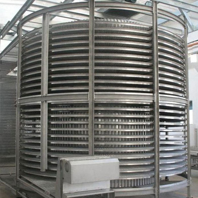 Congelador rápido em espiral para equipamentos de transformação sustentável de vegetais/carnes/frutos do mar