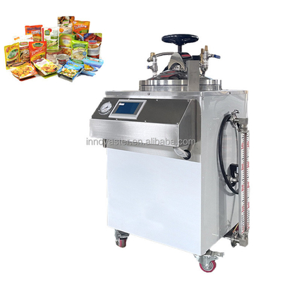 Retorta de imersão em água de esterilização vertical personalizada com tecnologia avançada