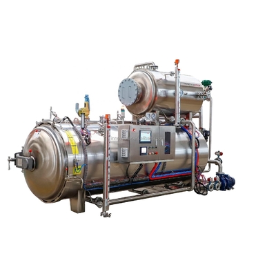 Fácil de operar Máquina de retorta de vapor de aquecimento de água para refeições prontas para comer