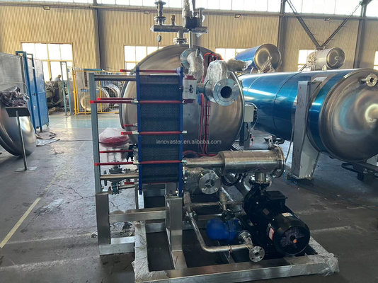 Fácil de operar Máquina de retorta de vapor de aquecimento de água para refeições prontas para comer