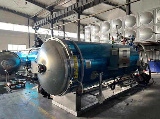 Fácil de operar Máquina de retorta de vapor de aquecimento de água para refeições prontas para comer