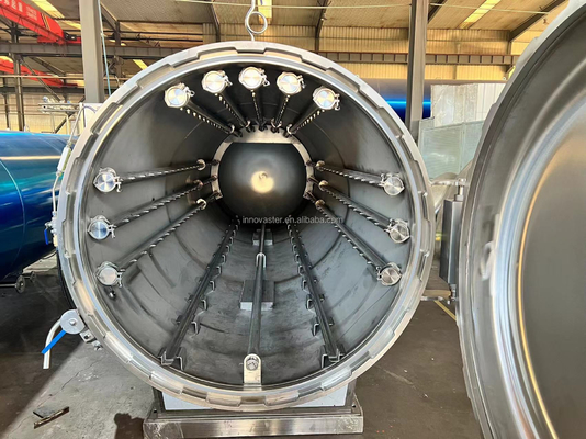 Fácil de operar Máquina de retorta de vapor de aquecimento de água para refeições prontas para comer