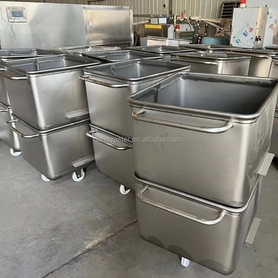 Transporte de alimentos com confiança utilizando carrinhos de transferência de aço inoxidável 304