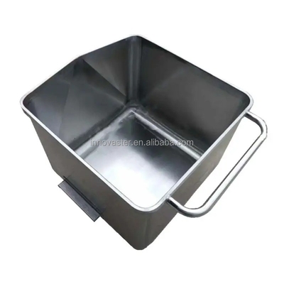 Trolley de transferência de material de roda de borracha fácil de mover e silenciosa para aço inoxidável 304