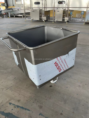 Carrinho de elevação de aço inoxidável com roda de borracha silenciosa para carne, peixe, frutas e vegetais