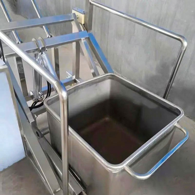 Turning Style Trolley de aço inoxidável 304 para armazenamento e transferência de material de carne/peixe