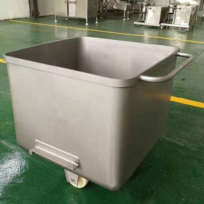 Turning Style Trolley de aço inoxidável 304 para armazenamento e transferência de material de carne/peixe