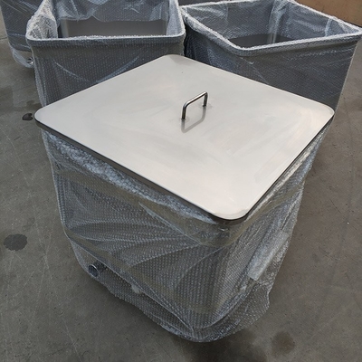 Roda de borracha silenciosa 200L de aço inoxidável Carrinho de carnes de carrinho de carrinho para processamento de alimentos